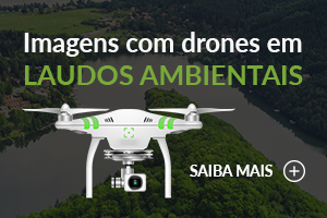 Imagens com drones em laudos ambientais